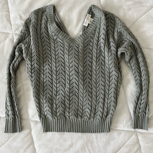 Twisted Open Back Sweater - Picture 1 of 6